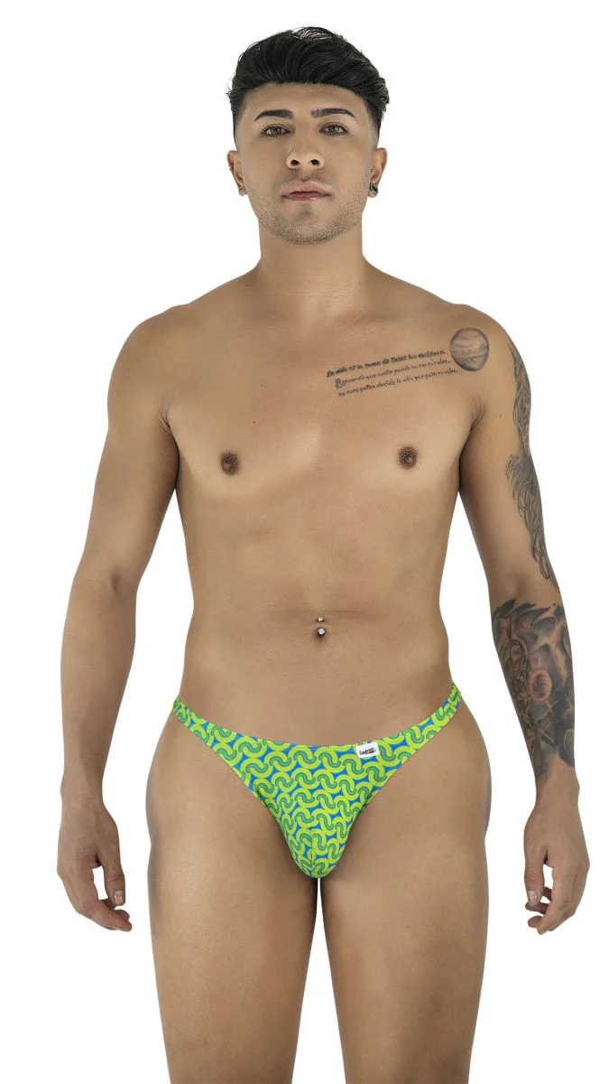 CandyMan 99924 Thongs Color Printed Green - Image 2