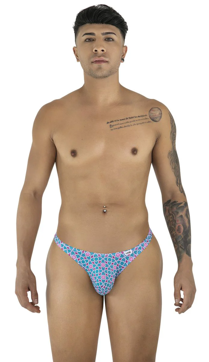 CandyMan 99924 Thongs Color Printed Blue - Image 2