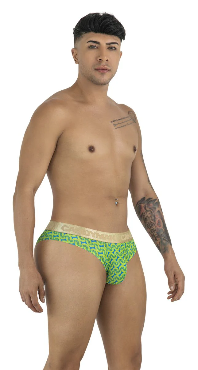 CandyMan 99926 Briefs Color Printed Green - Image 3