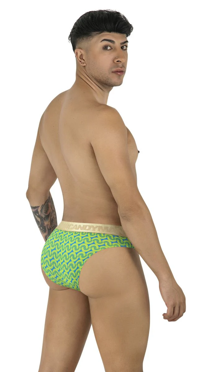 CandyMan 99926 Briefs Color Printed Green - Image 4