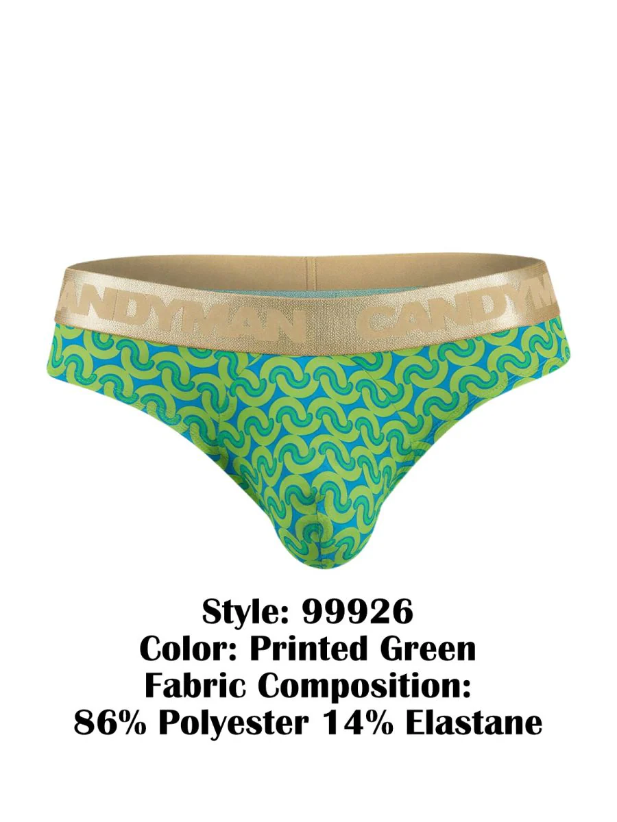 CandyMan 99926 Briefs Color Printed Green - Image 8