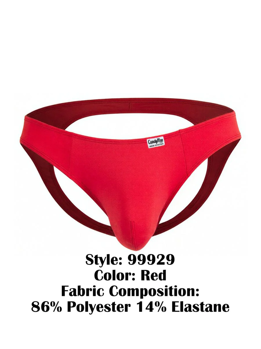 CandyMan 99929 Jockstrap Color Red - Image 8