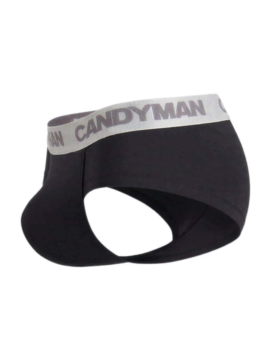 CandyMan 99932 Briefs Color Black-Silver - Image 7