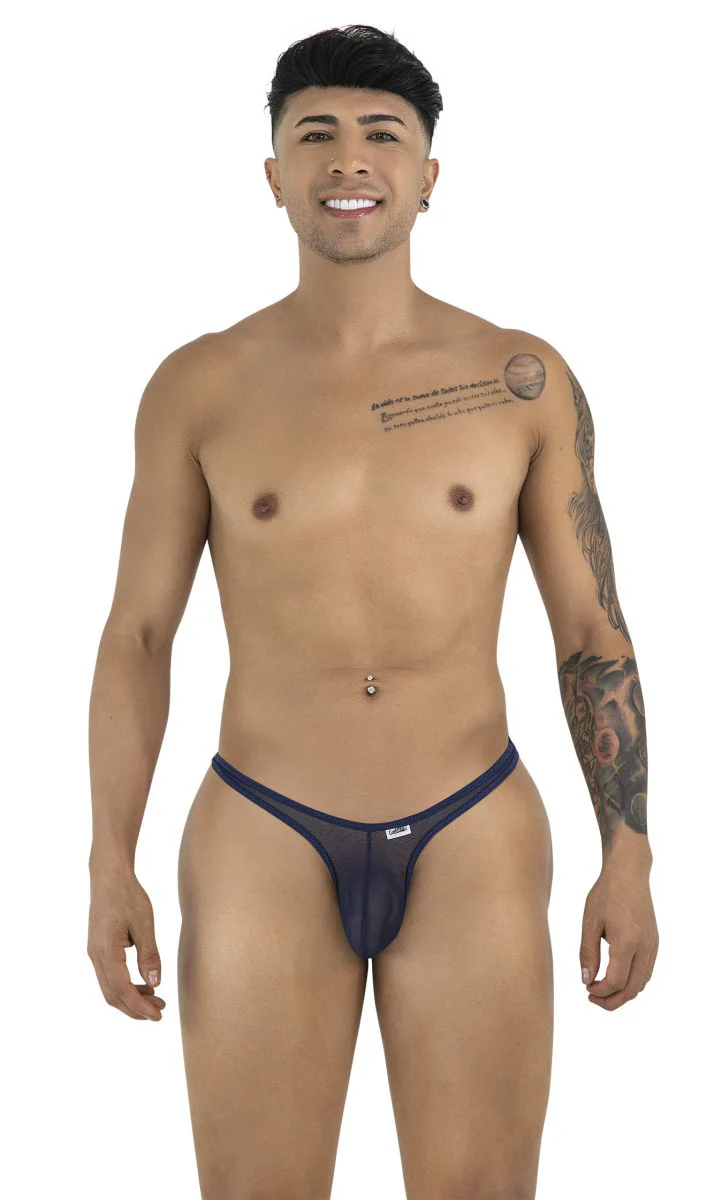 CandyMan 99954 Thongs Color Navy Mesh - Image 2