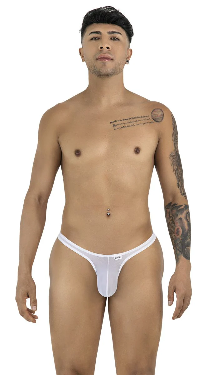 CandyMan 99954 Thongs Color White Mesh - Image 2