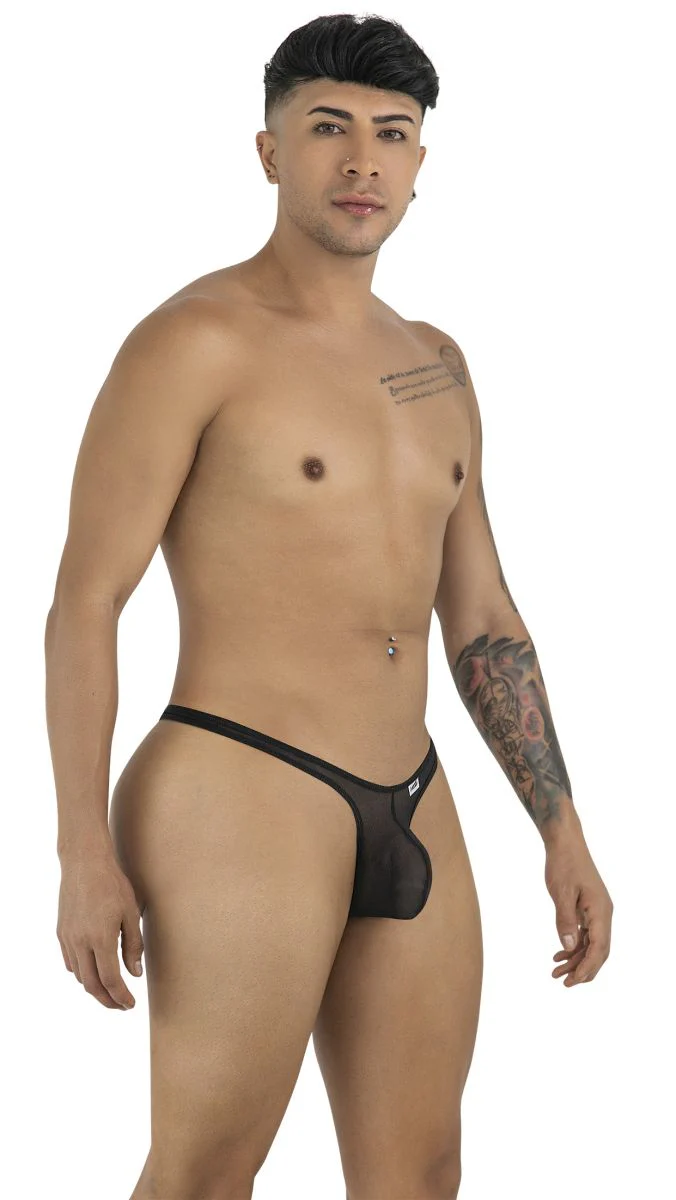 CandyMan 99954 Thongs Color Black Mesh - Image 3