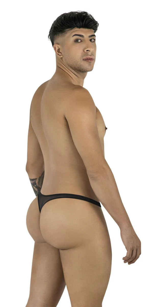 CandyMan 99954 Thongs Color Black Mesh - Image 4