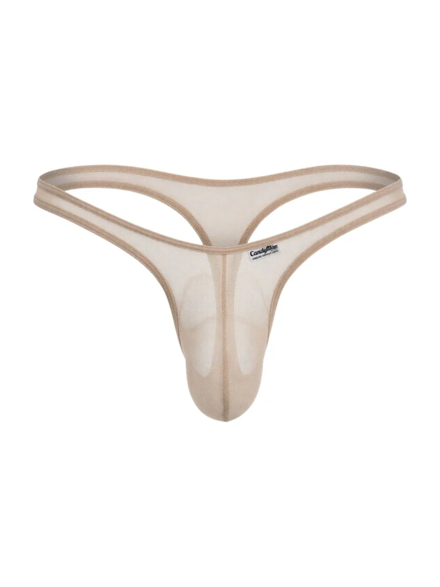 CandyMan 99954 Thongs Color Beige Mesh - Image 5