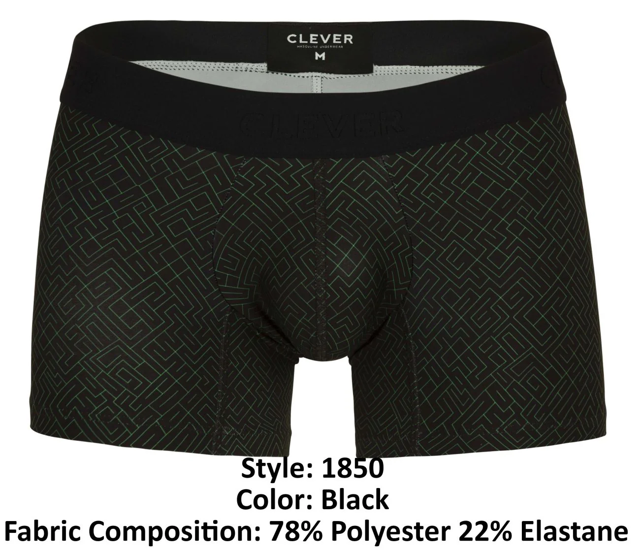 Clever 1850 Laberin Trunks Color Black - Image 7