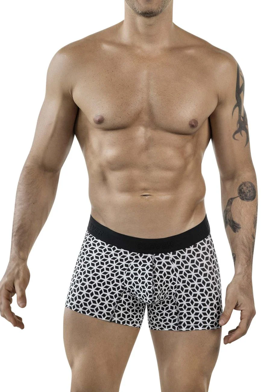 Clever 1854 Cuadricula Trunks Color White - Image 2