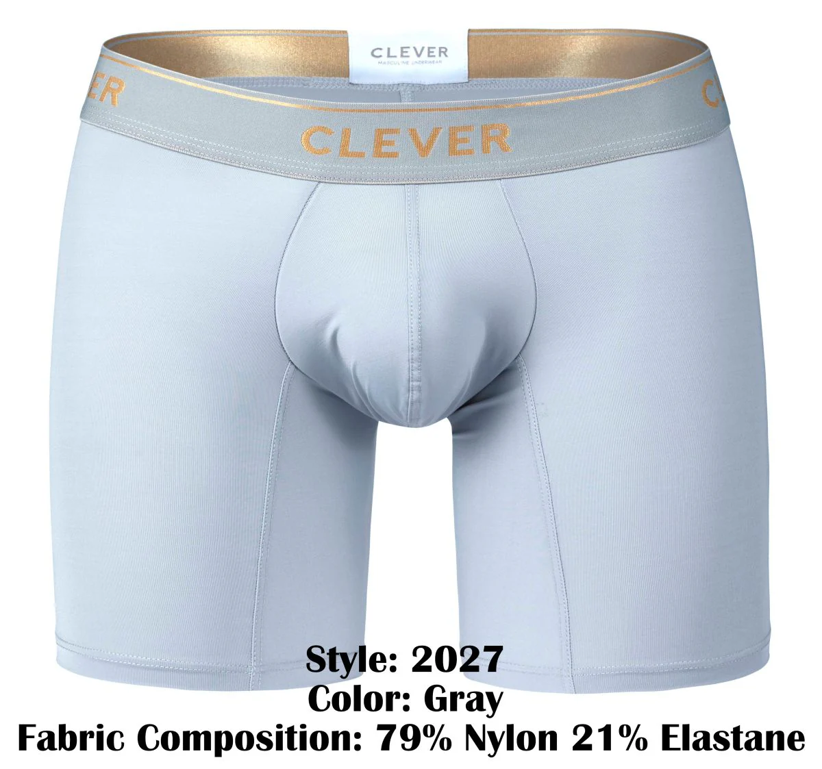 Clever 2027 Valladolid Boxer Briefs Color Gray - Image 7