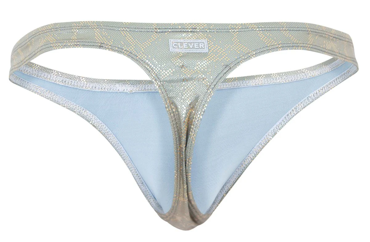Clever 2063 Men's Underwear Diamond Thongs Color Gold - Image 7