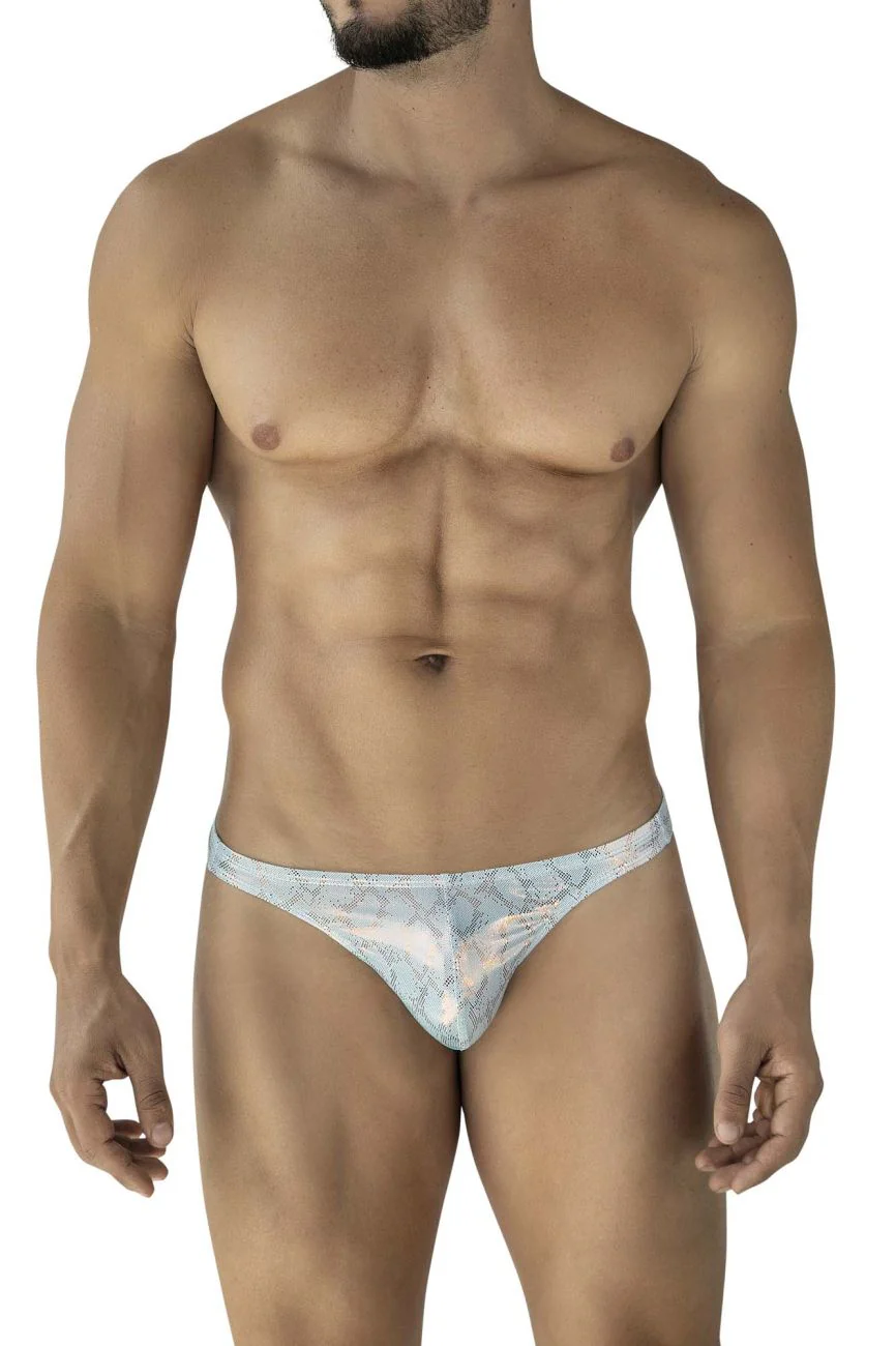 Clever 2063 Men's Underwear Diamond Thongs Color Blue - Image 2