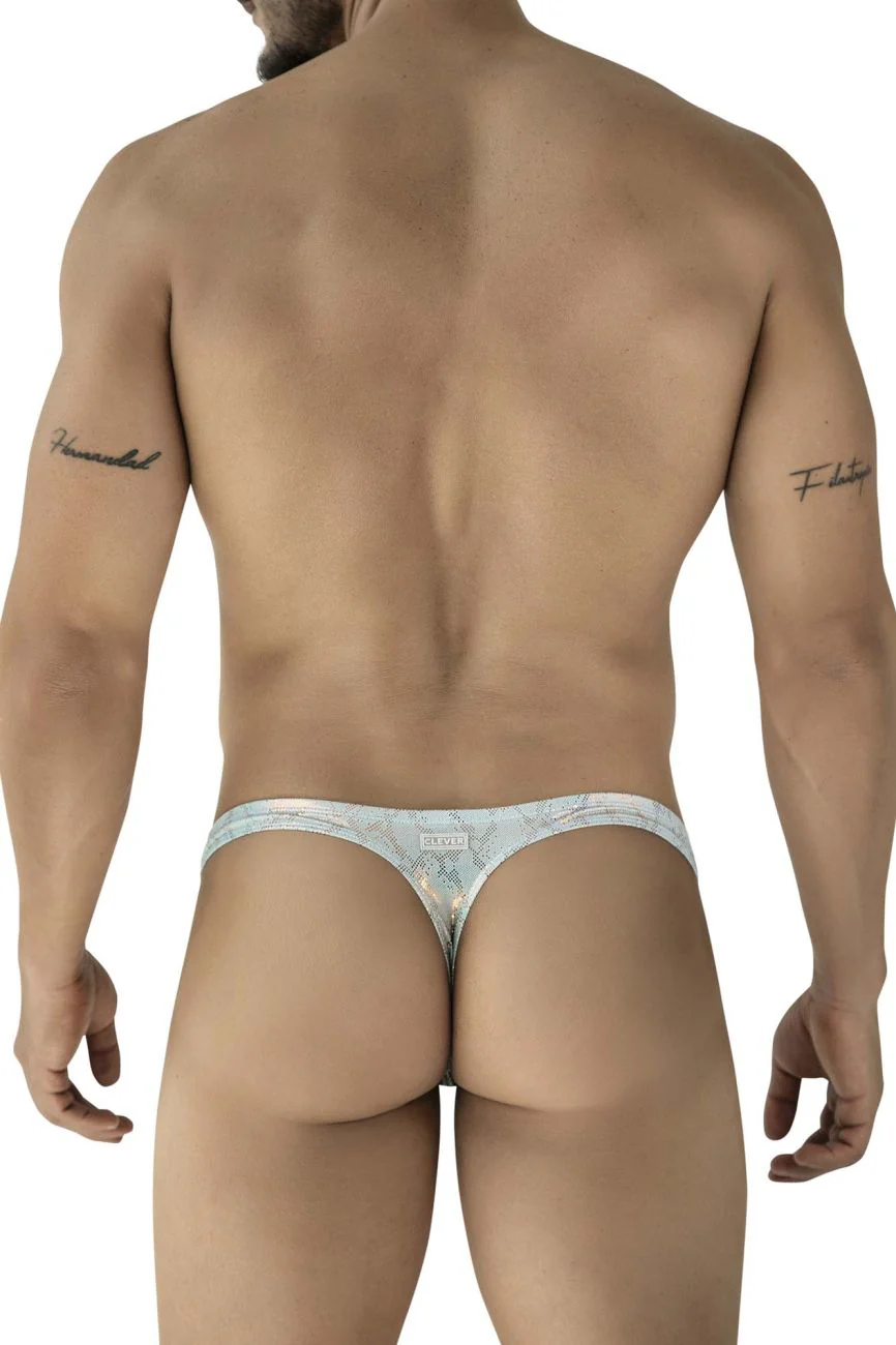 Clever 2063 Men's Underwear Diamond Thongs Color Blue - Image 3