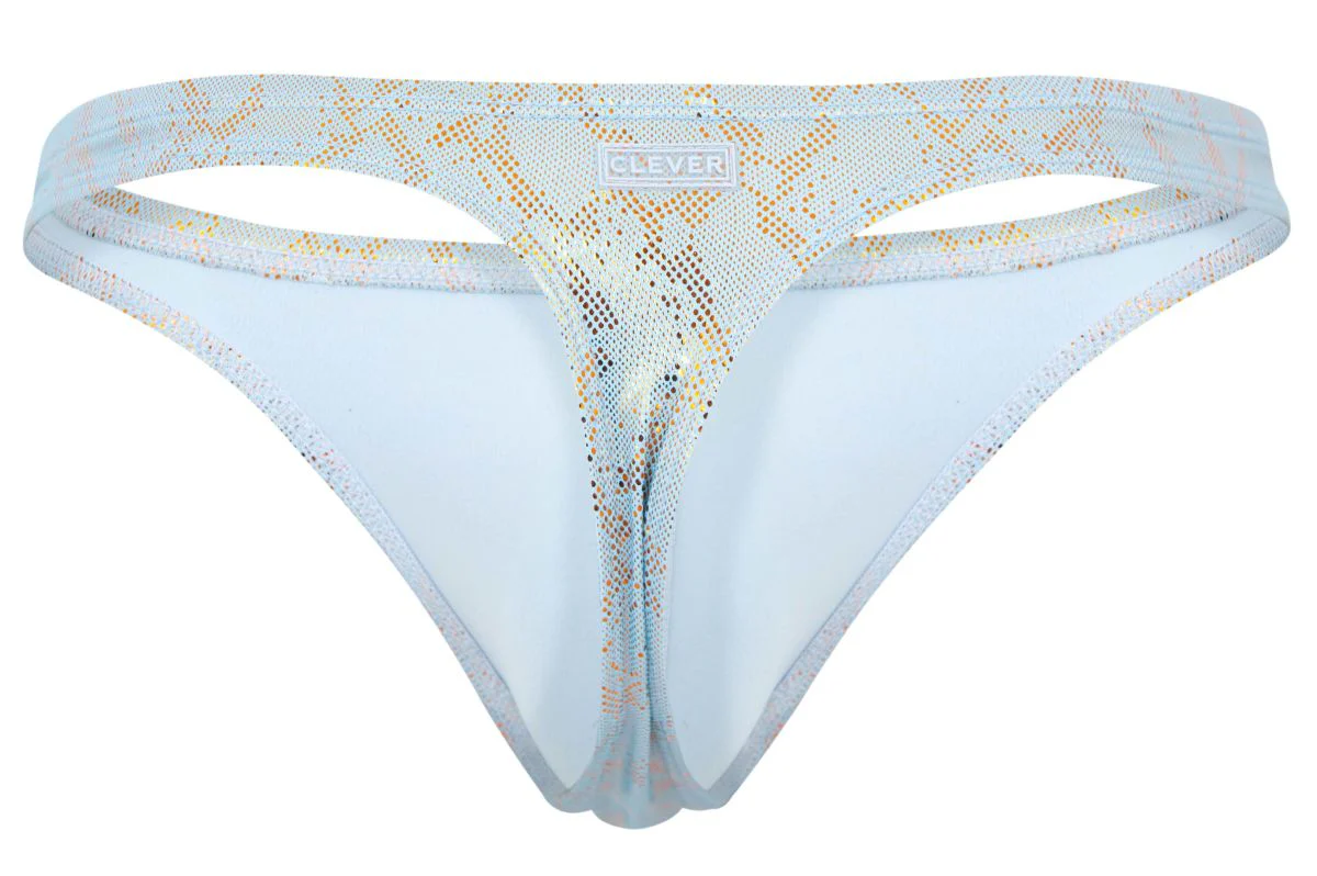Clever 2063 Men's Underwear Diamond Thongs Color Blue - Image 7