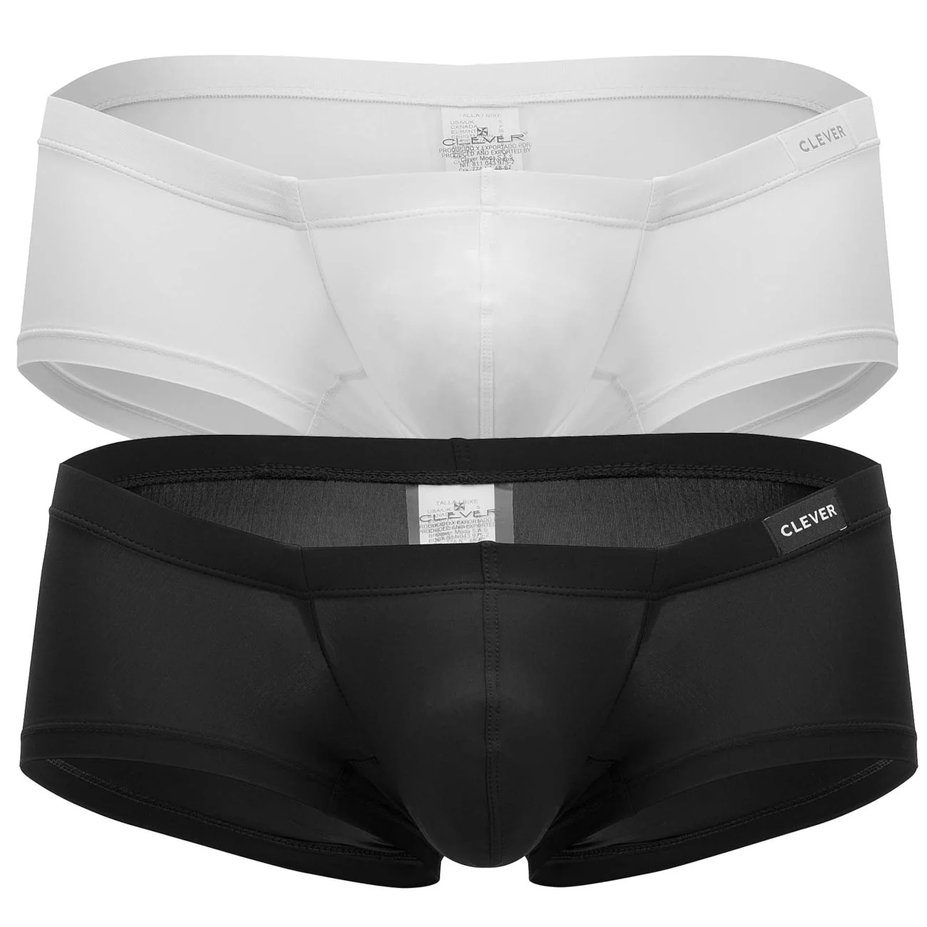 Clever 229924 2PK Australian Trunks Color Black-White - Image 6