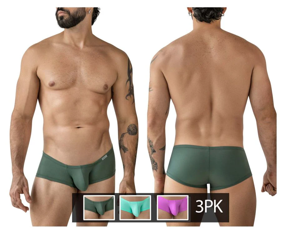 Clever 229961 Men's Underwear 3PK Australian Latin Trunks Color Multi-colored