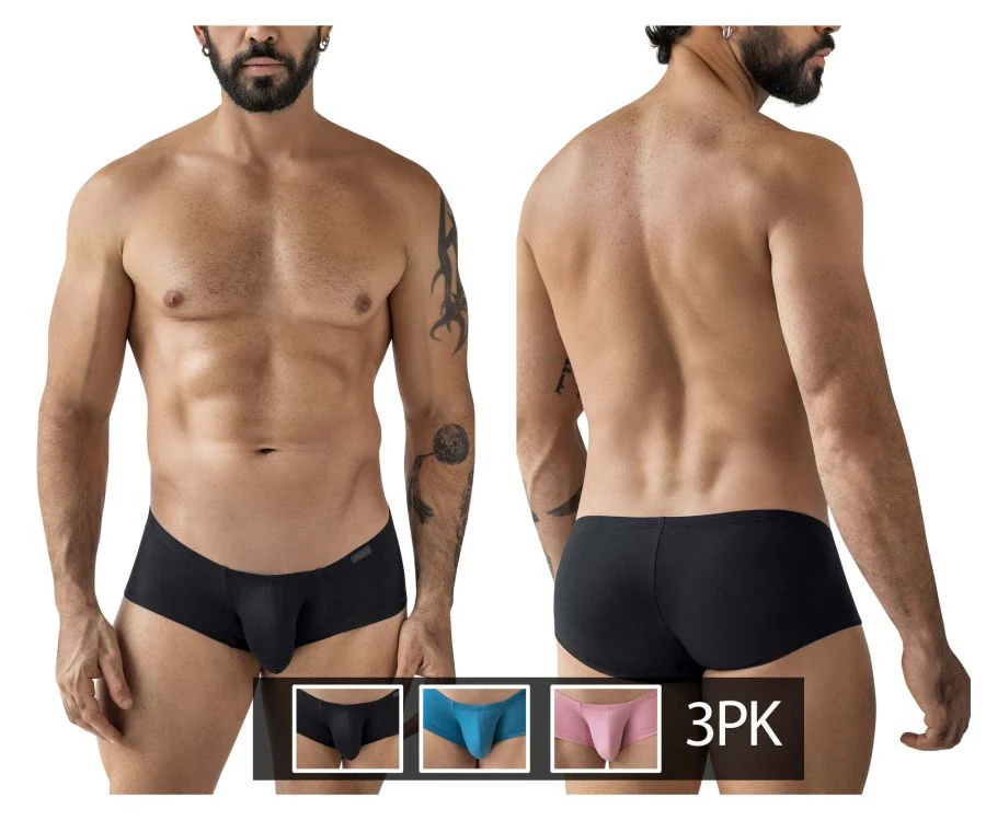 Clever 229965 Men's Underwear 3PK Australian Latin Trunks Color Multi-colored