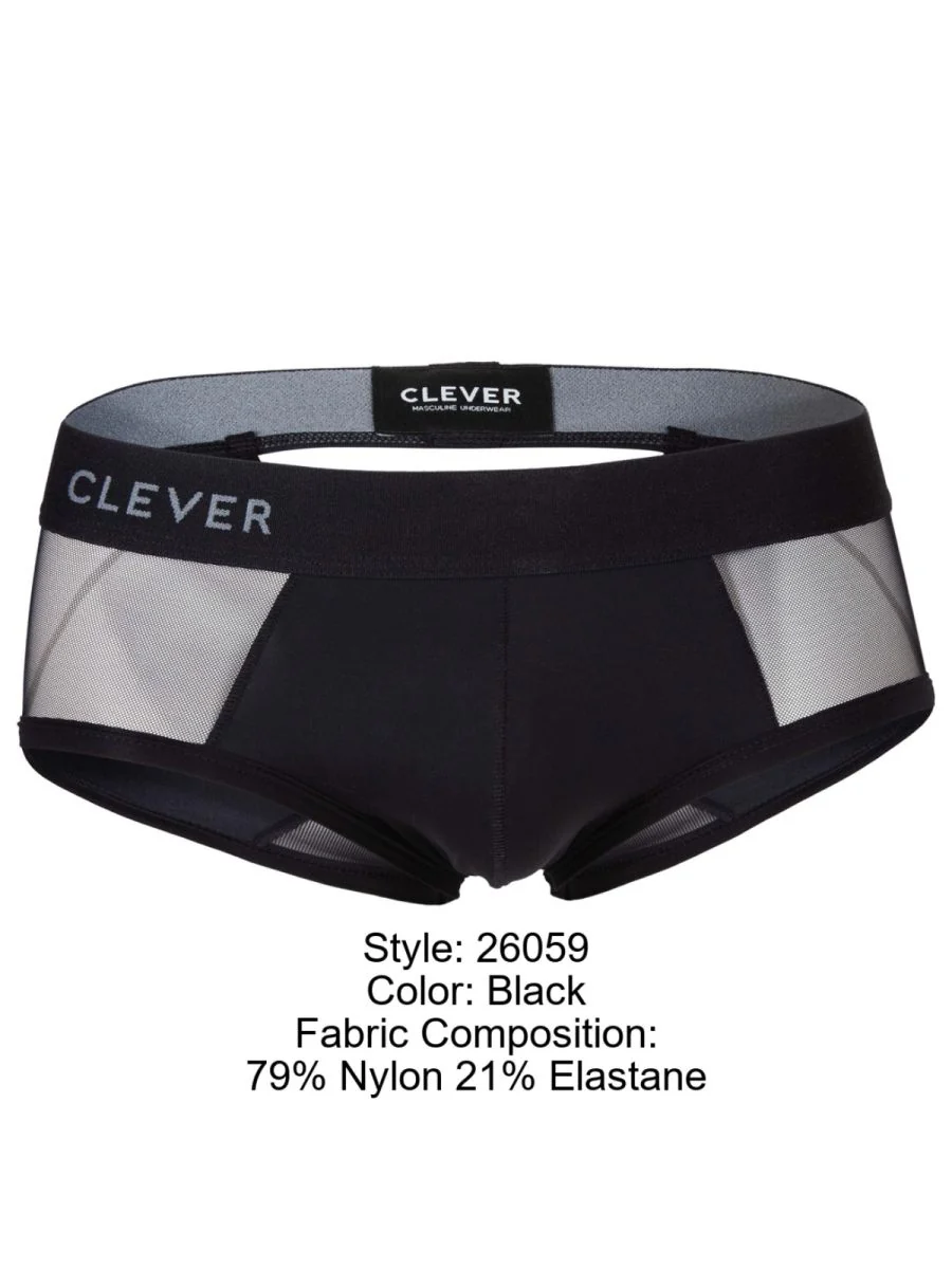 Clever 26059 Tanatos Briefs in Bold Black Color Black - Image 8