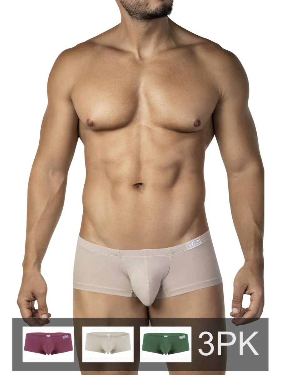 Clever 26066 Men's Underwear 3PK Australian Latin Trunks Color Multi-colored - Image 2