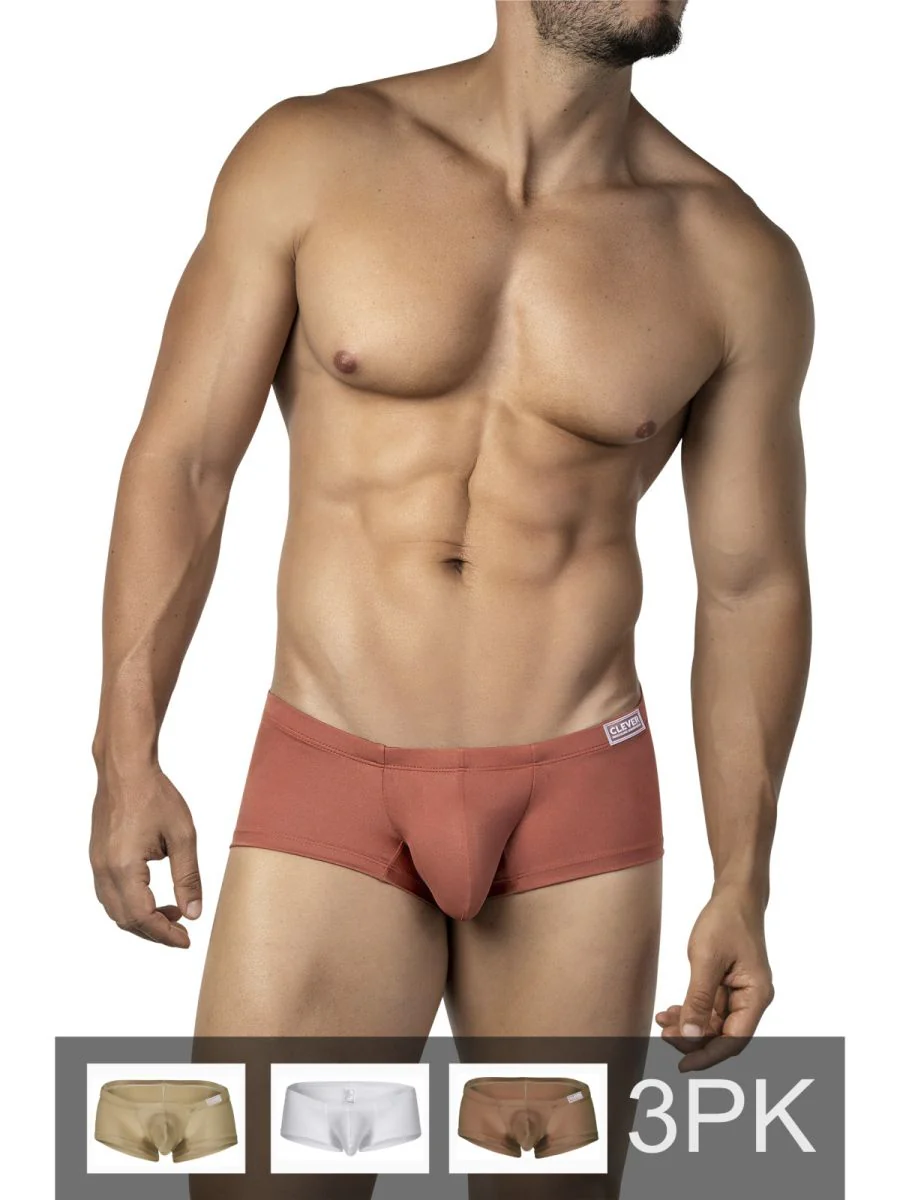 Clever 26069 Men's Underwear 3PK Australian Latin Trunks Color Multi-colored - Image 2