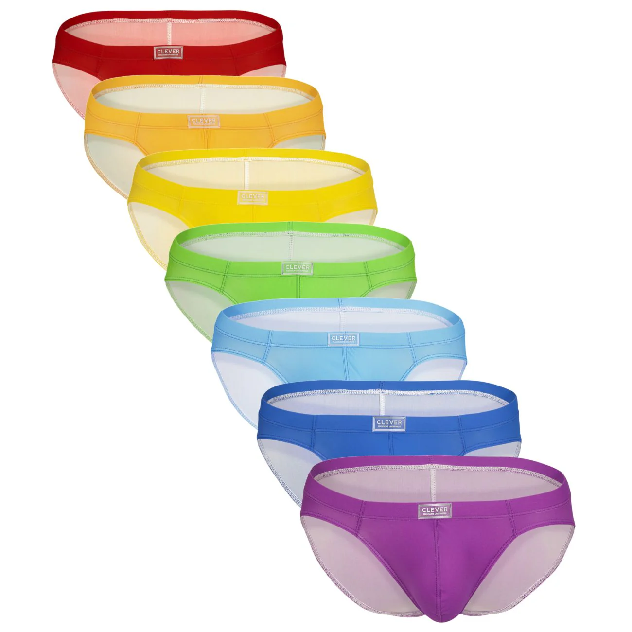 Clever 519967 Men's Underwear 7PK Pride Briefs Color Multi-colored - Image 11