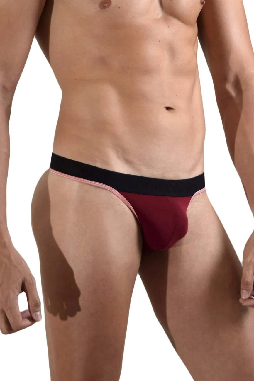 Doreanse 1012-BRD Borderline Thongs Color Bordeaux - Image 2