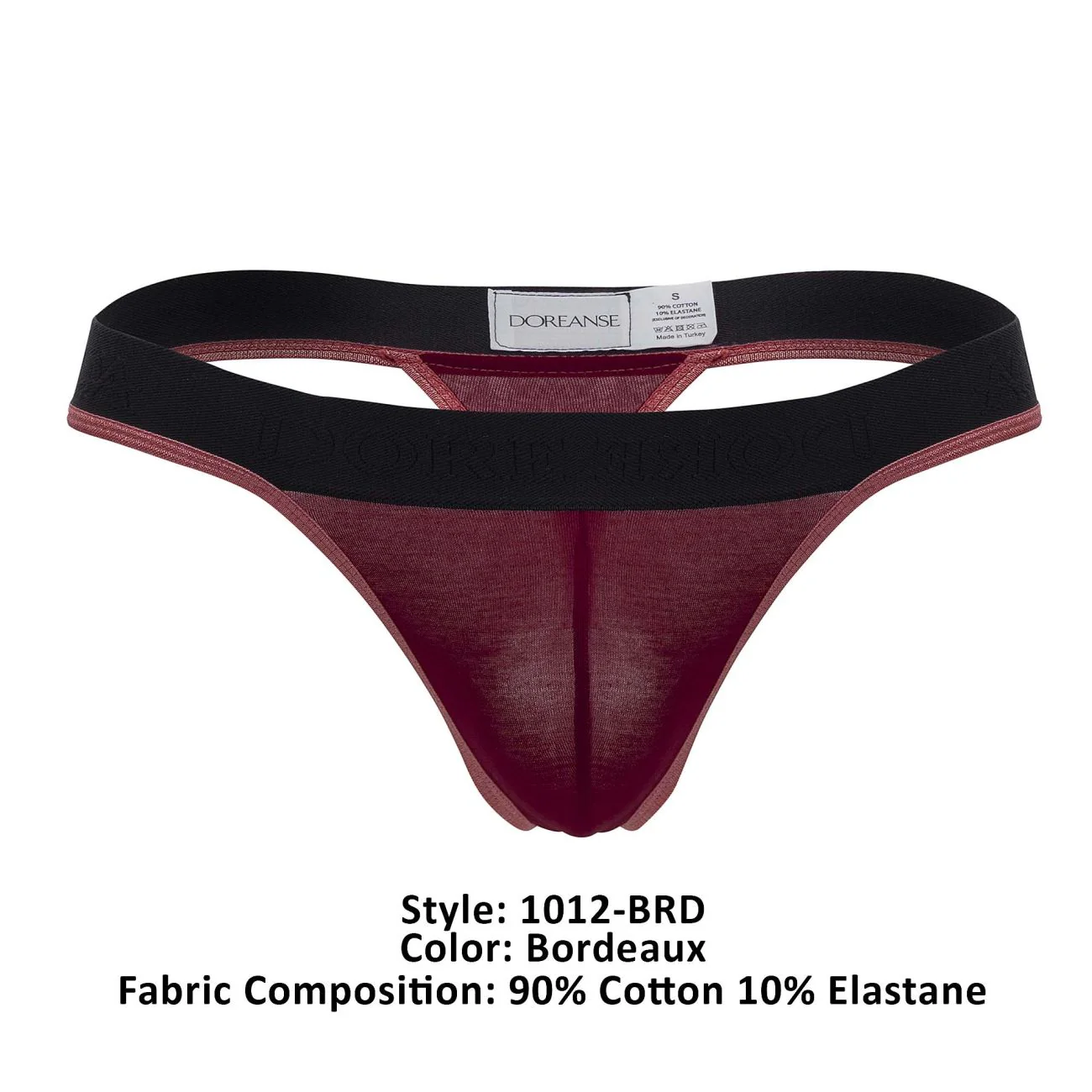 Doreanse 1012-BRD Borderline Thongs Color Bordeaux - Image 7