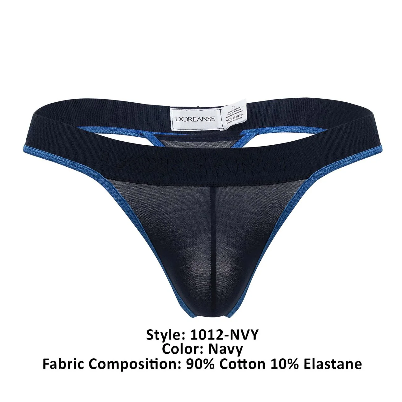 Doreanse 1012-NVY Borderline Thongs Color Navy - Image 7