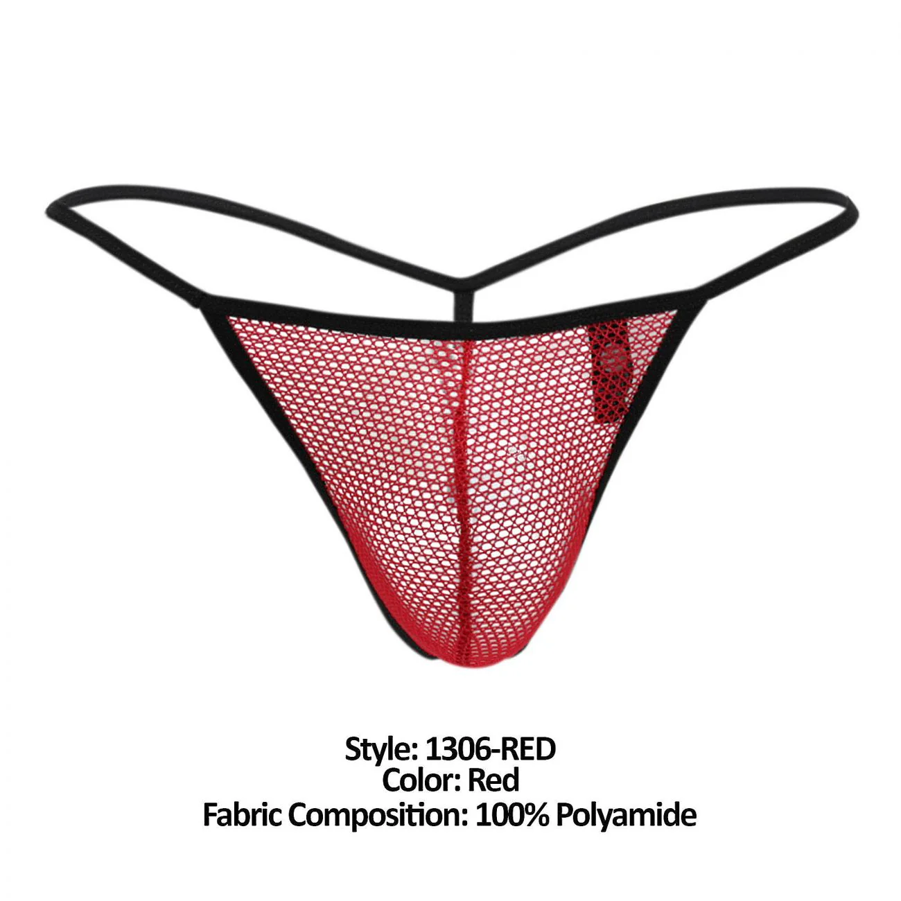 Doreanse 1306-RED Mesh G-String Thong Color Red - Image 7