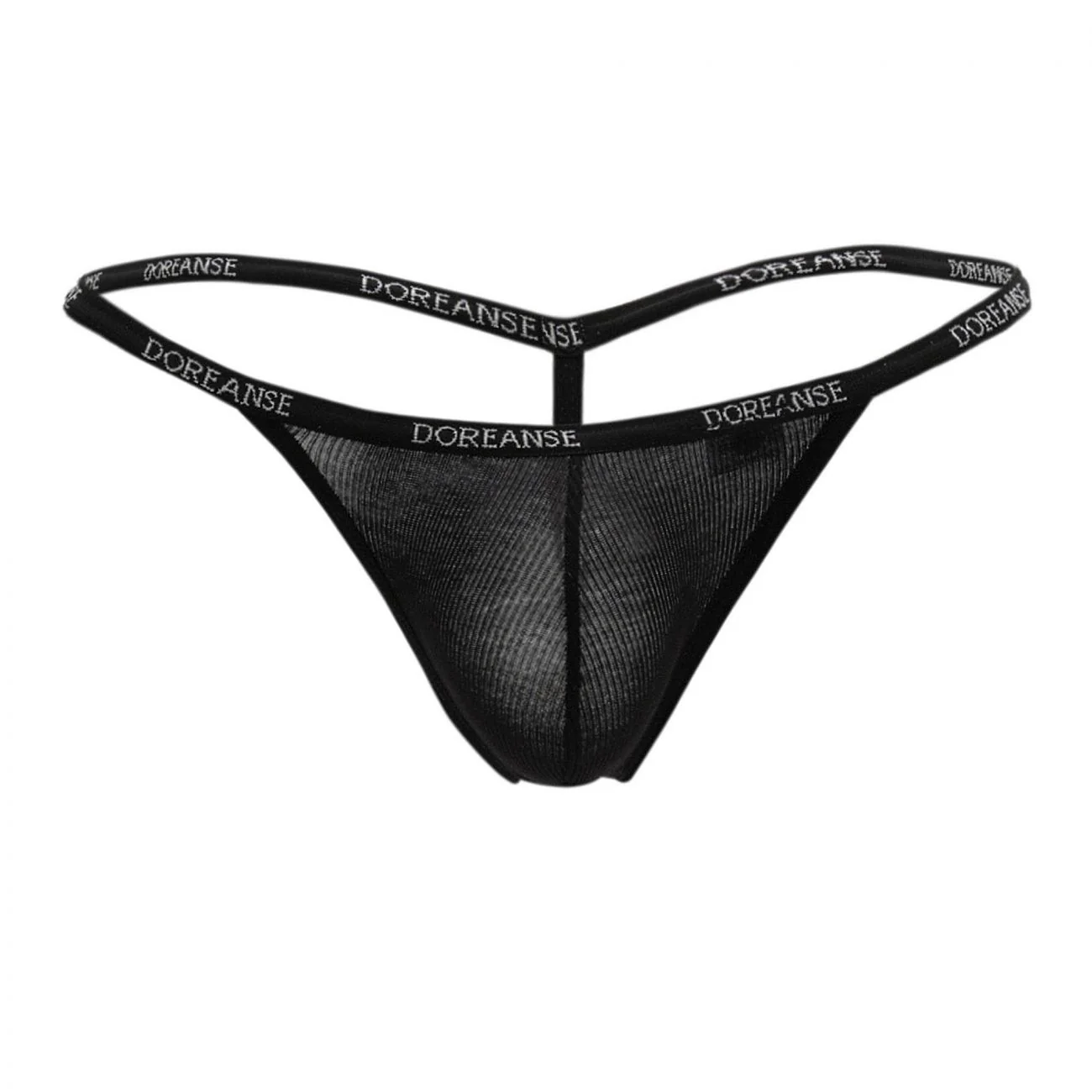 Doreanse 1330-BLK Ribbed Modal T-thong Color Black - Image 4