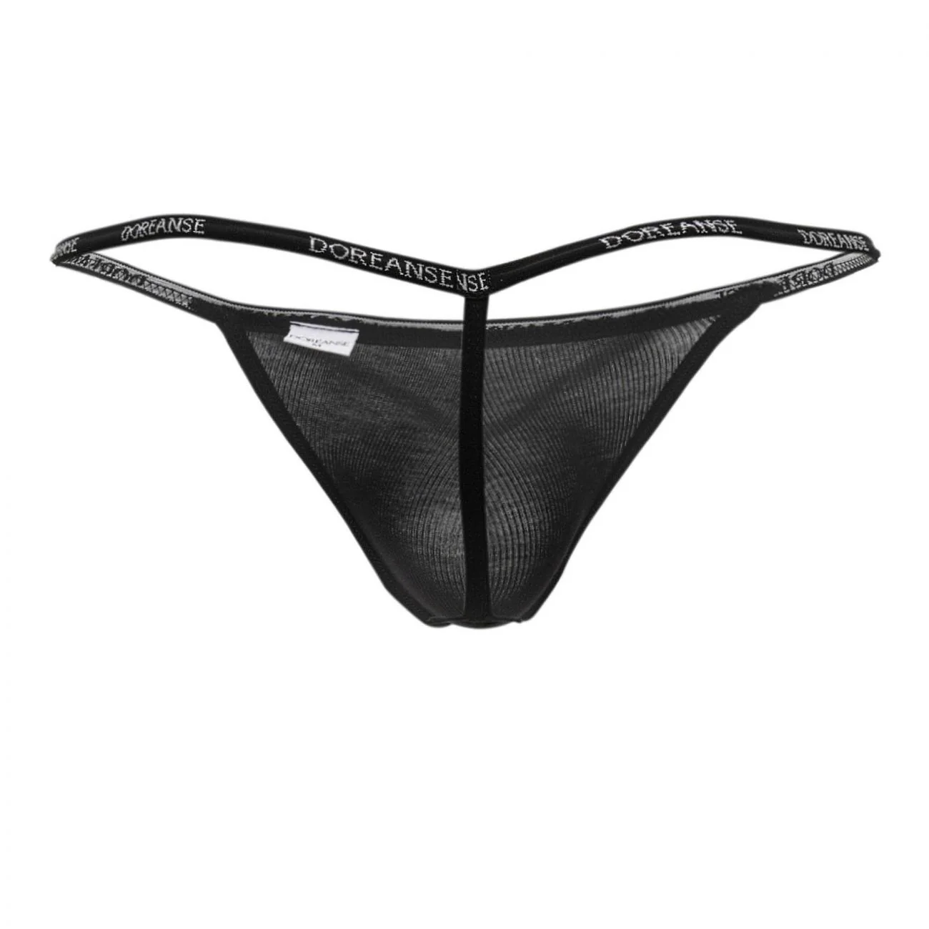 Doreanse 1330-BLK Ribbed Modal T-thong Color Black - Image 6