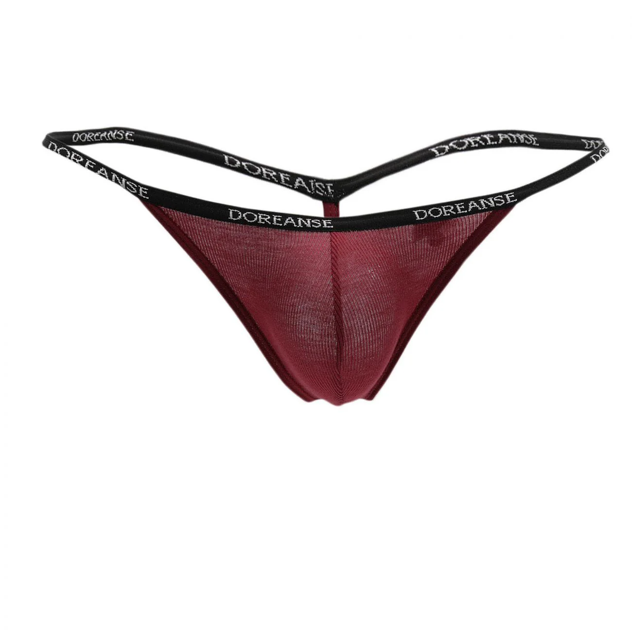Doreanse 1330-BRD Ribbed Modal T-thong Color Bordeaux - Image 4