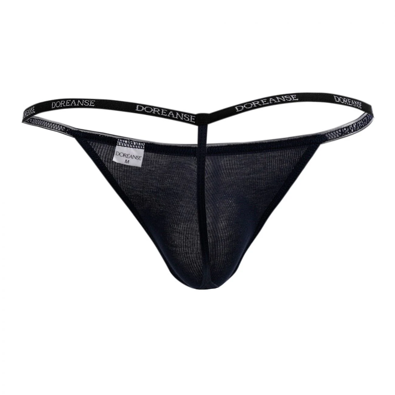 Doreanse 1330-NVY Ribbed Modal T-thong Color Navy - Image 6
