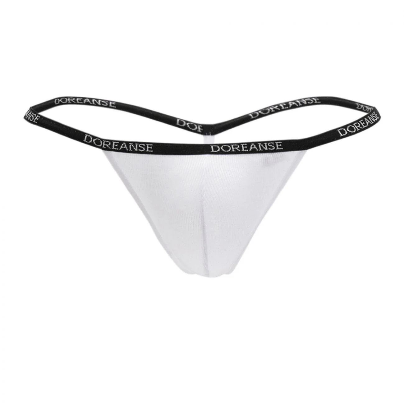 Doreanse 1330-WHT Ribbed Modal T-thong Color White - Image 4