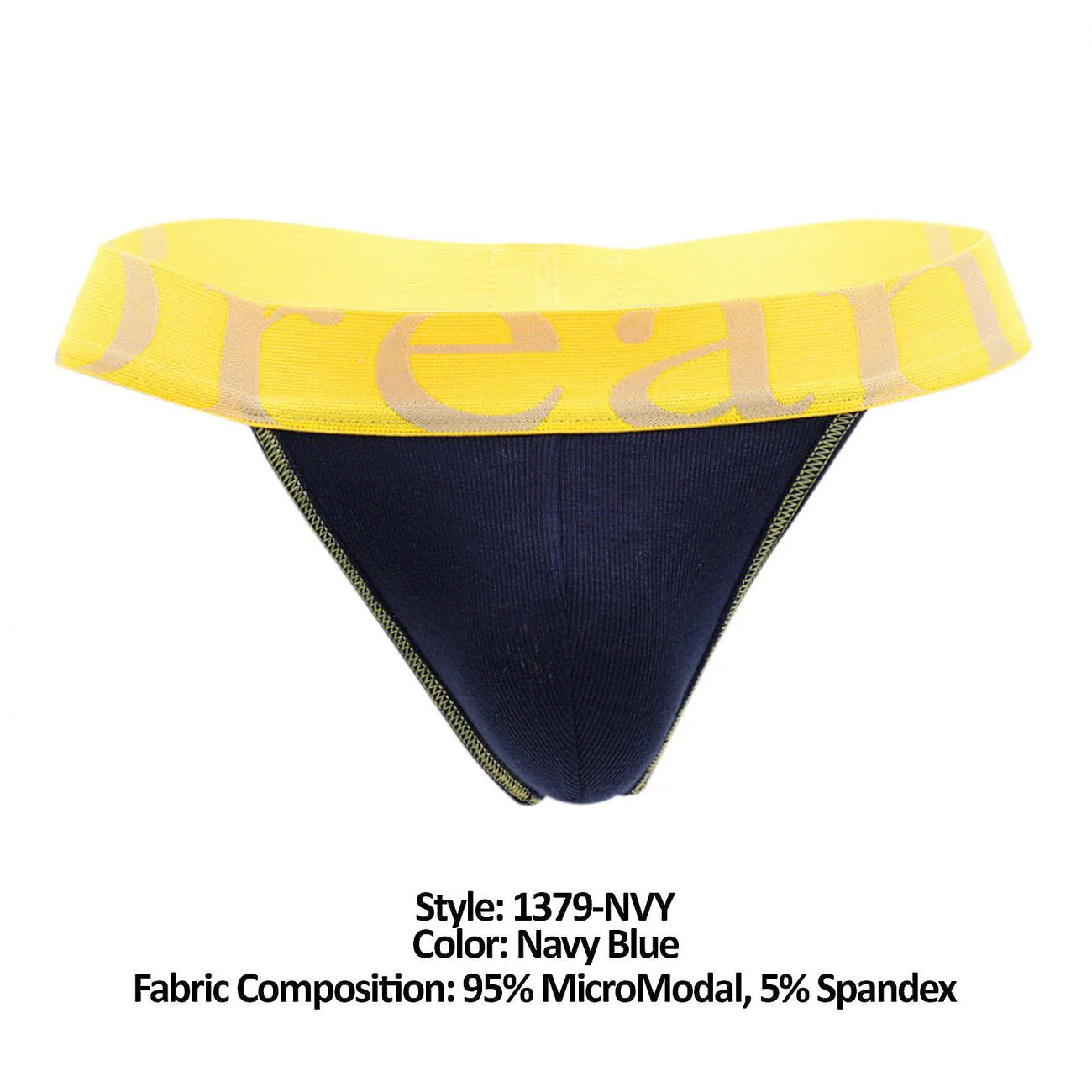 Doreanse 1379-NVY Micromodal Thong Color Navy Blue - Image 7