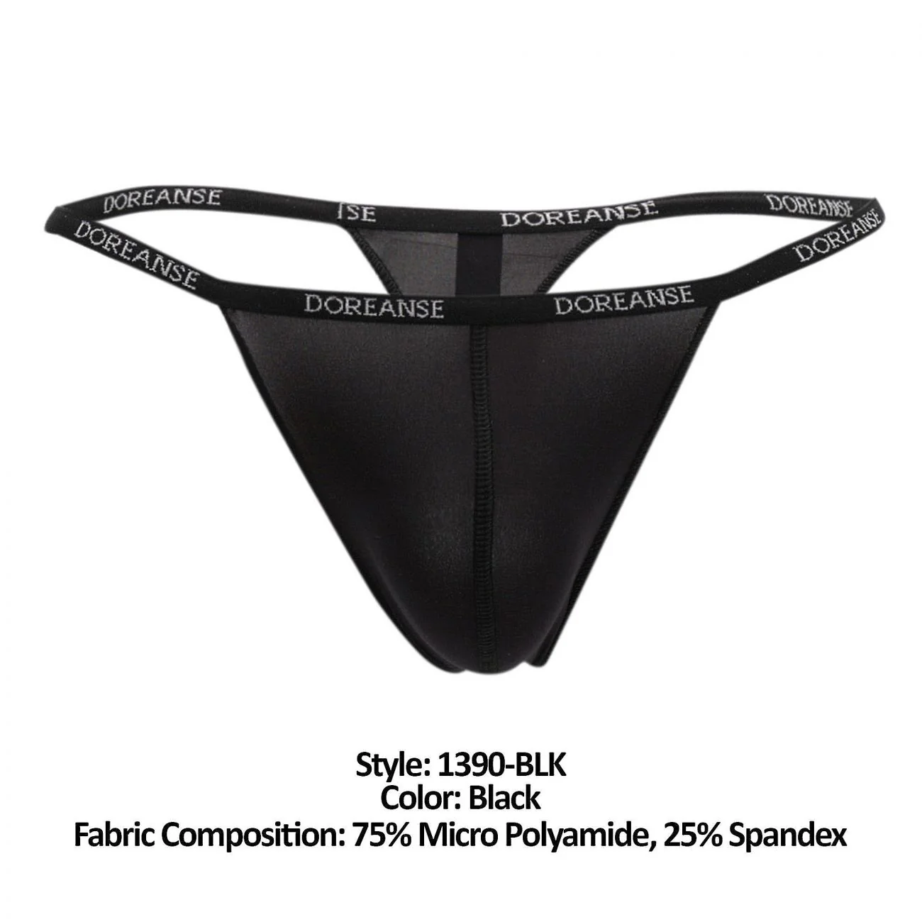 Doreanse 1390-BLK Aire Thong Color Black - Image 7