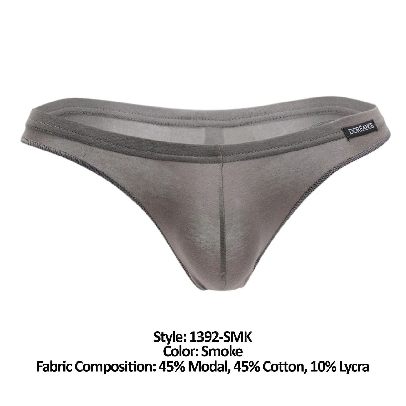 Doreanse 1392-SMK Euro Thong Color Smoke - Image 7