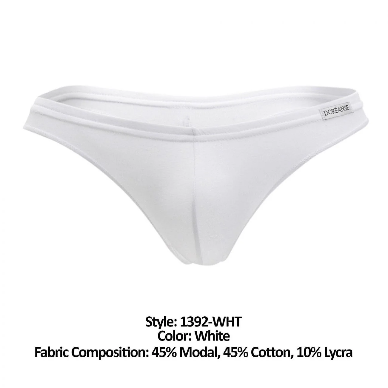 Doreanse 1392-WHT Euro Thong Color White - Image 7