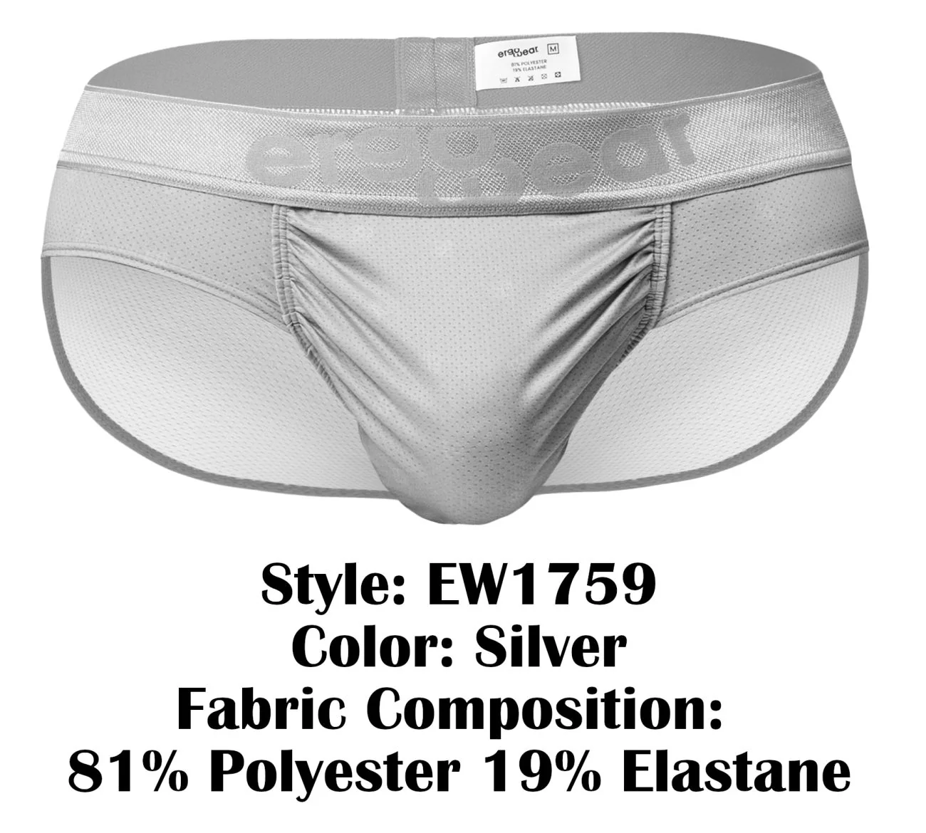 ErgoWear EW1759 FEEL SE Briefs Color Silver - Image 8