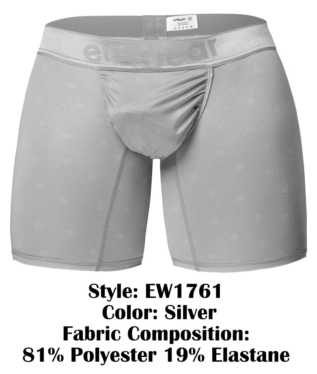 ErgoWear EW1761 FEEL SE Boxer Briefs Color Silver - Image 8