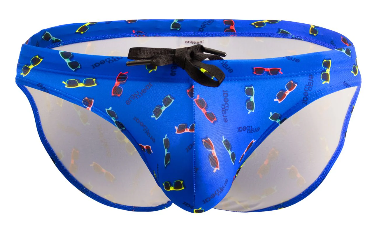 ErgoWear EW1767 X4D SW Swim Briefs Color Blue-Sunglasses - Image 5