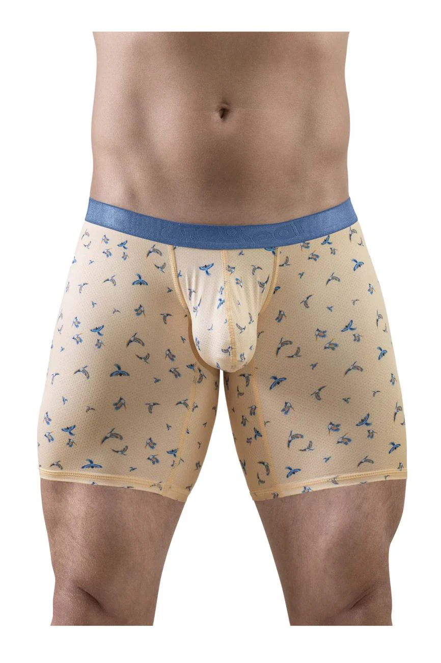 ErgoWear EW1775 SLK SE Boxer Briefs Color Peach-Birds - Image 2