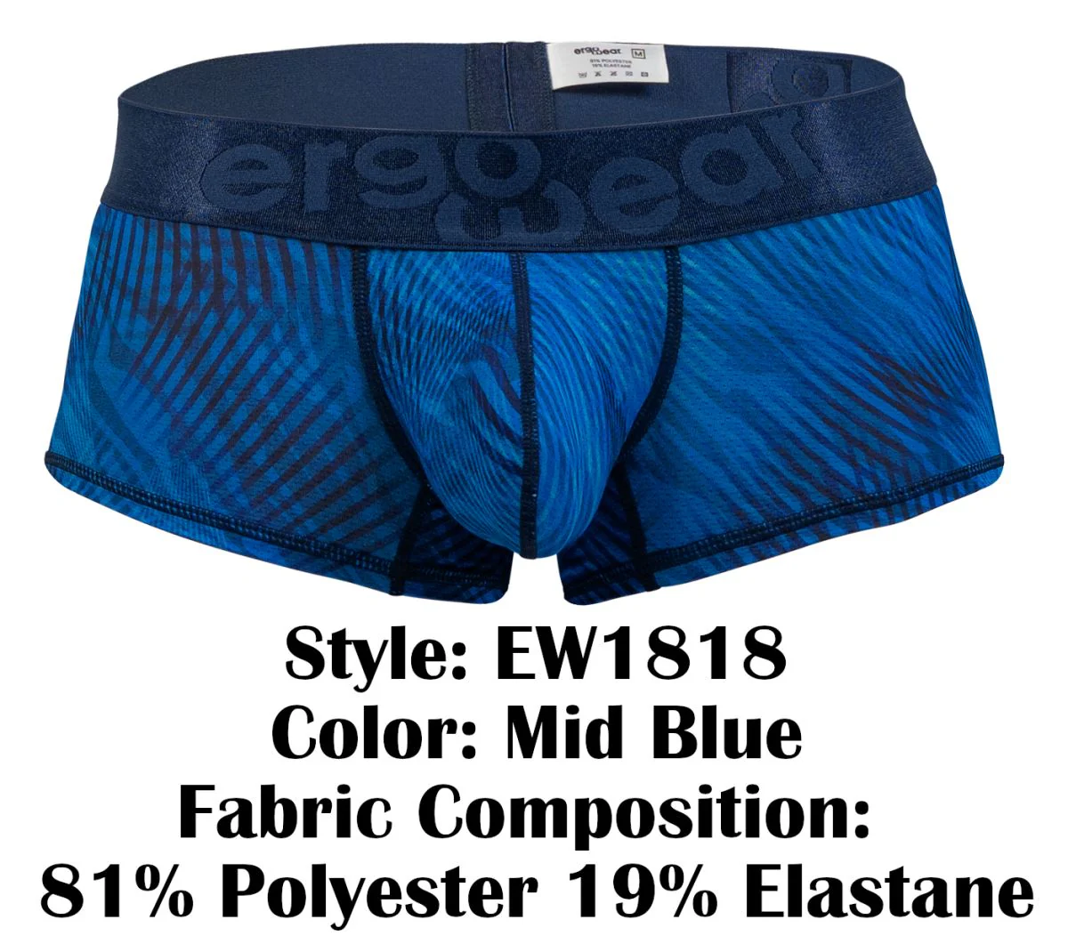 ErgoWear EW1818 MAX BOLD SE Trunks Color Mid Blue - Image 8