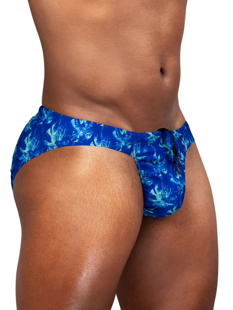ErgoWear EW1826 FEEL SW Swim Bikini Color Royal Blue-Palms - Image 4