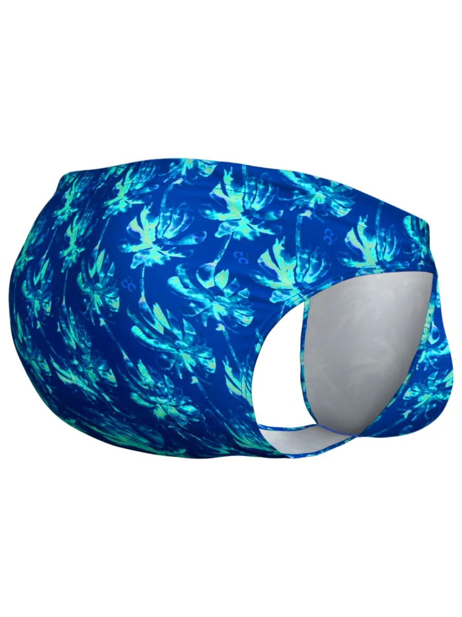 ErgoWear EW1826 FEEL SW Swim Bikini Color Royal Blue-Palms - Image 6