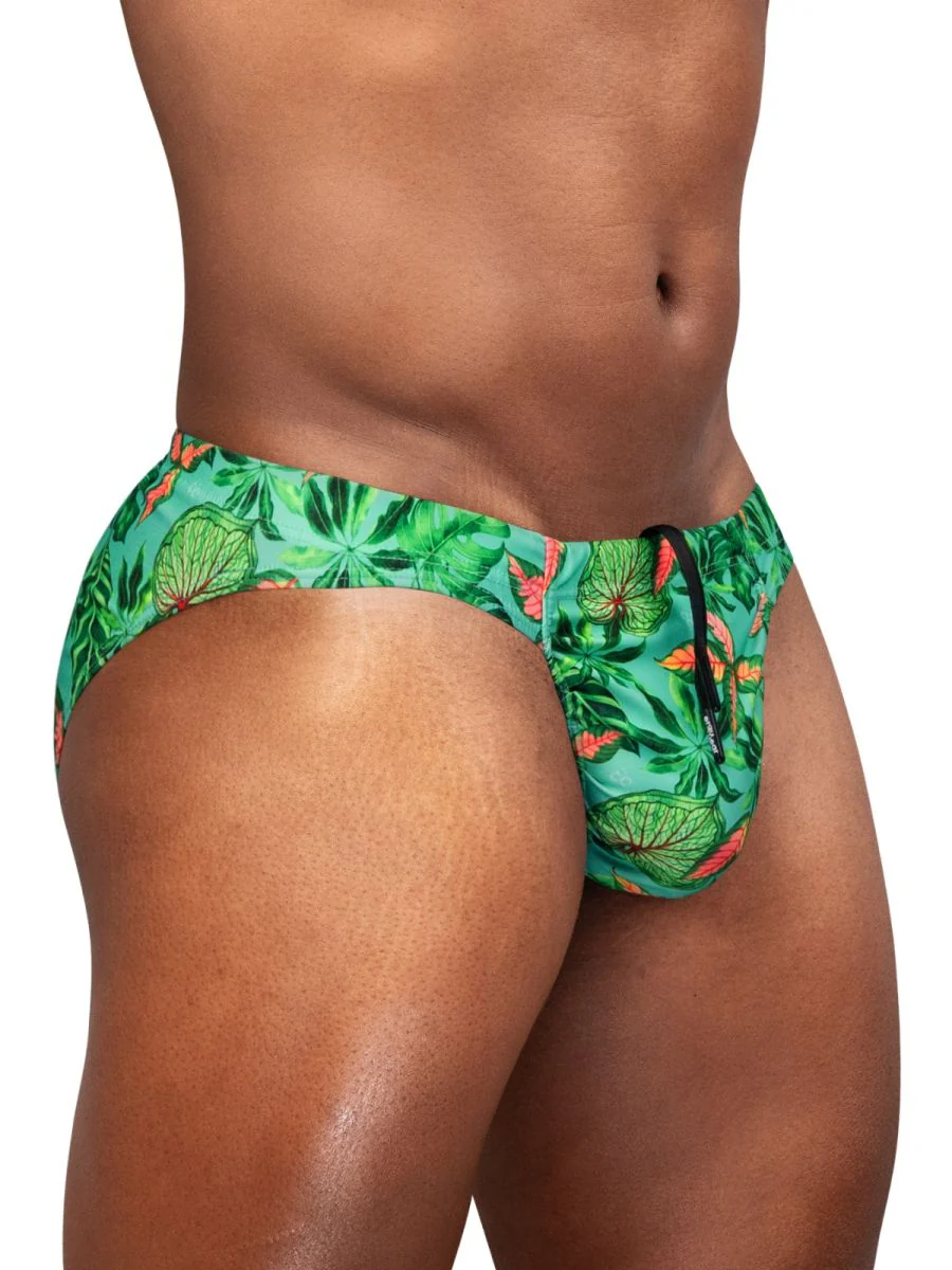 ErgoWear EW1828 FEEL SW Swim Bikini Color Aqua-Leaves - Image 4