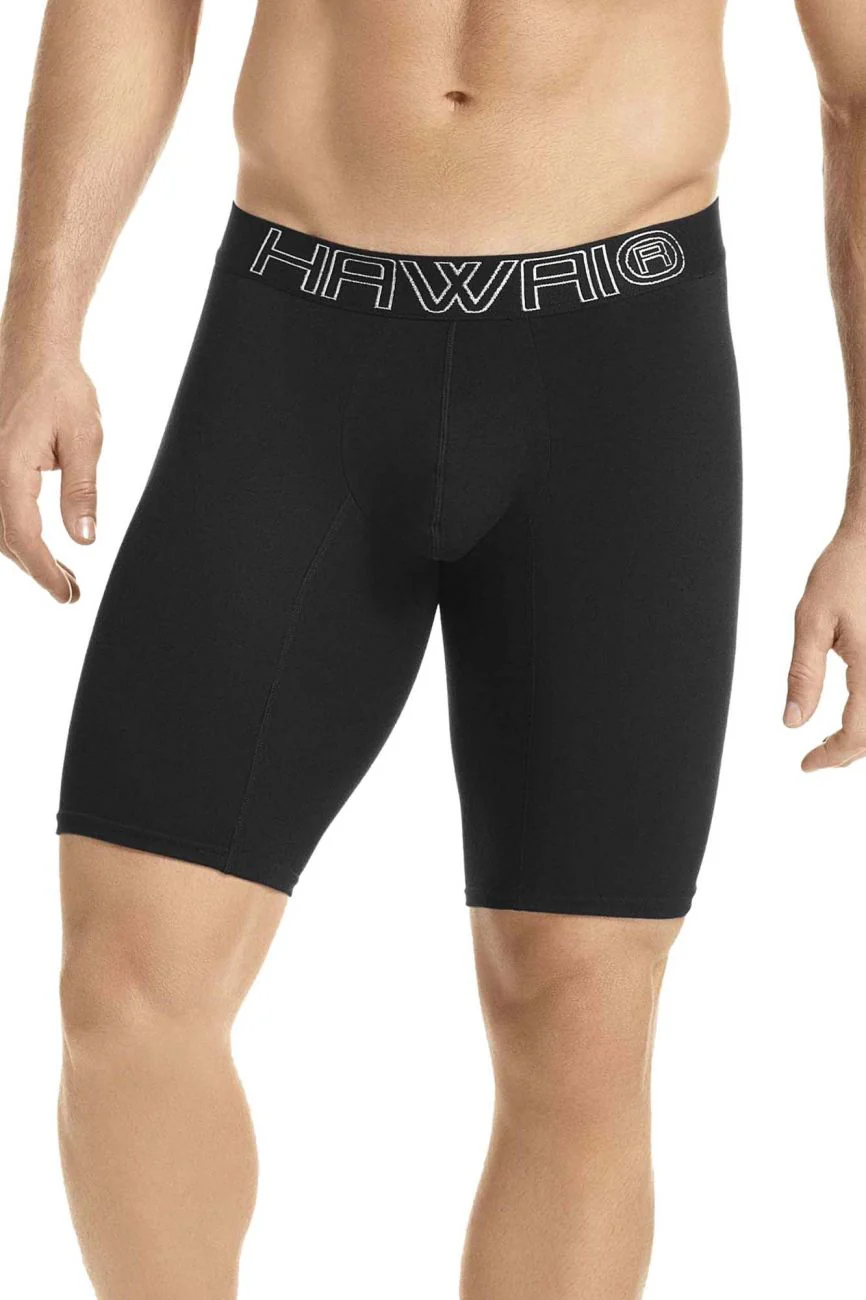 HAWAI 41903 Solid Athletic Boxer Briefs Color Black - Image 2