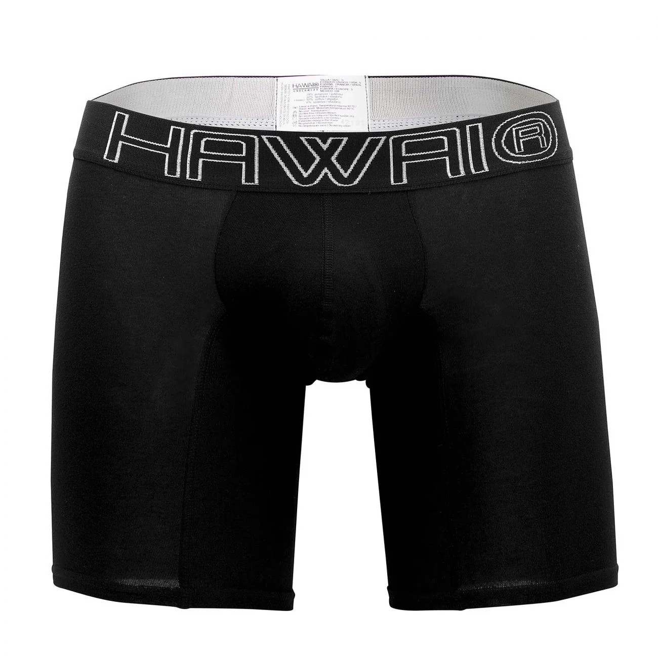 HAWAI 41903 Solid Athletic Boxer Briefs Color Black - Image 4