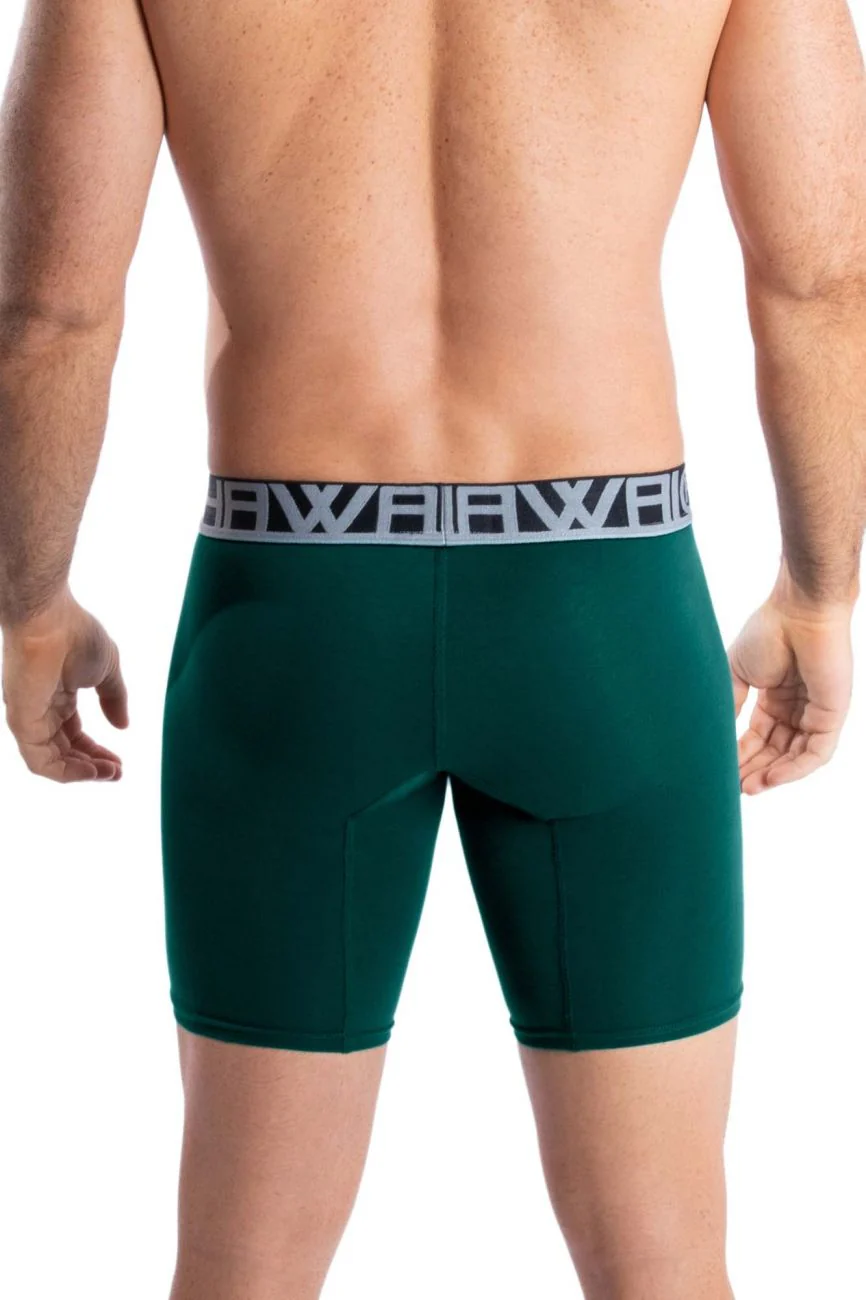 HAWAI 41903 Solid Athletic Boxer Briefs Color Green - Image 3
